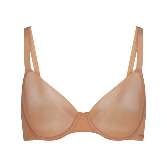 Skims No Show Unlined Demi Bra Ochre Size 32B - Picture 1 of 10